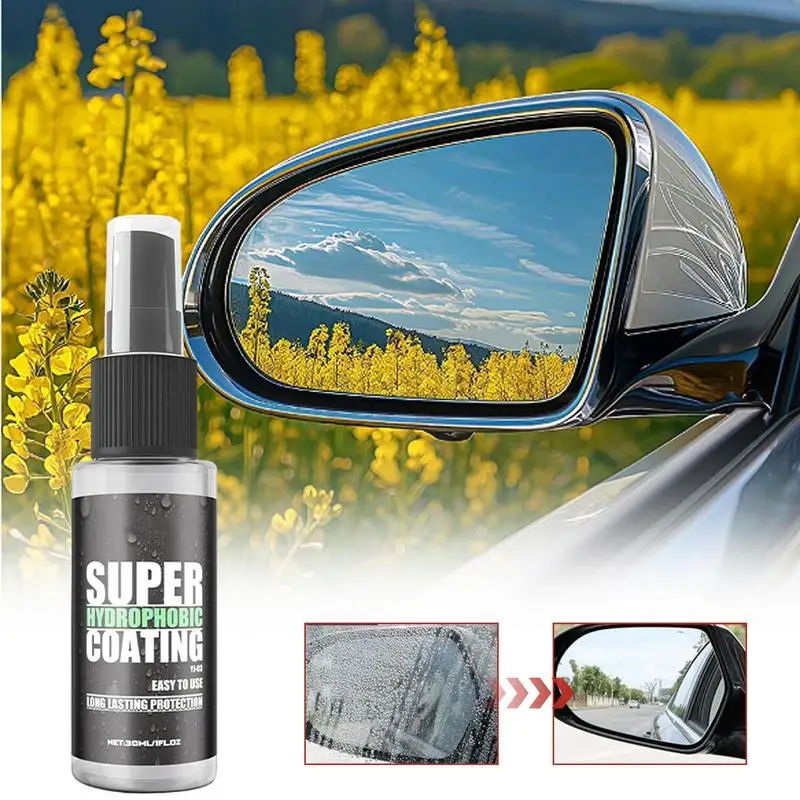 Car Glass Spray 30ml Rain Prevention Coating Spray Rain Remover Anti Rain Spray For Window Windshield