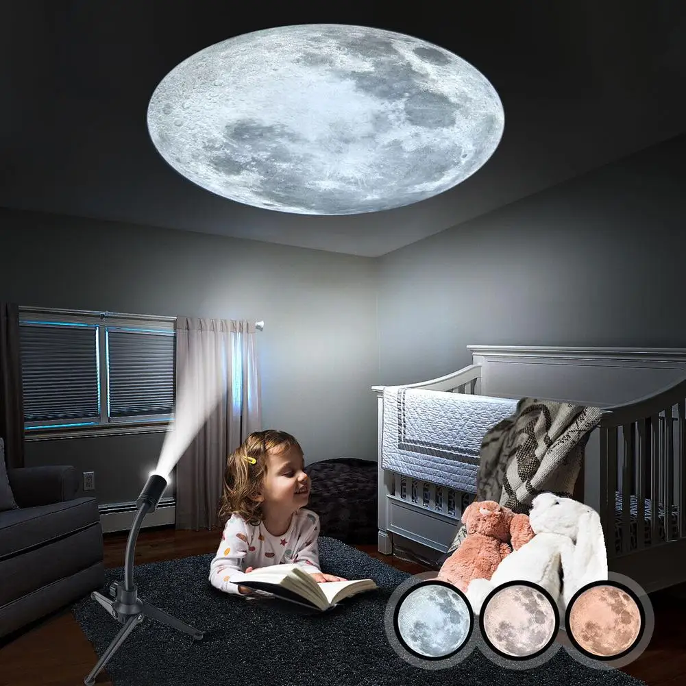 USB Plug-in Moon Light luce di proiezione della terra camera da letto foto di casa atmosfera creativa luce notturna lampada di proiezione della luna della terra