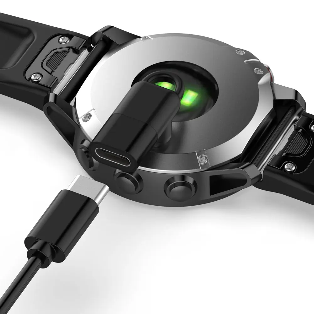 Adaptador de carga tipo C/Micro USB a 4 pines para Garmin Fenix 5/5S/5X/6 Forerunner 45/45S/245/245M/935 convertidor de carga de reloj inteligente