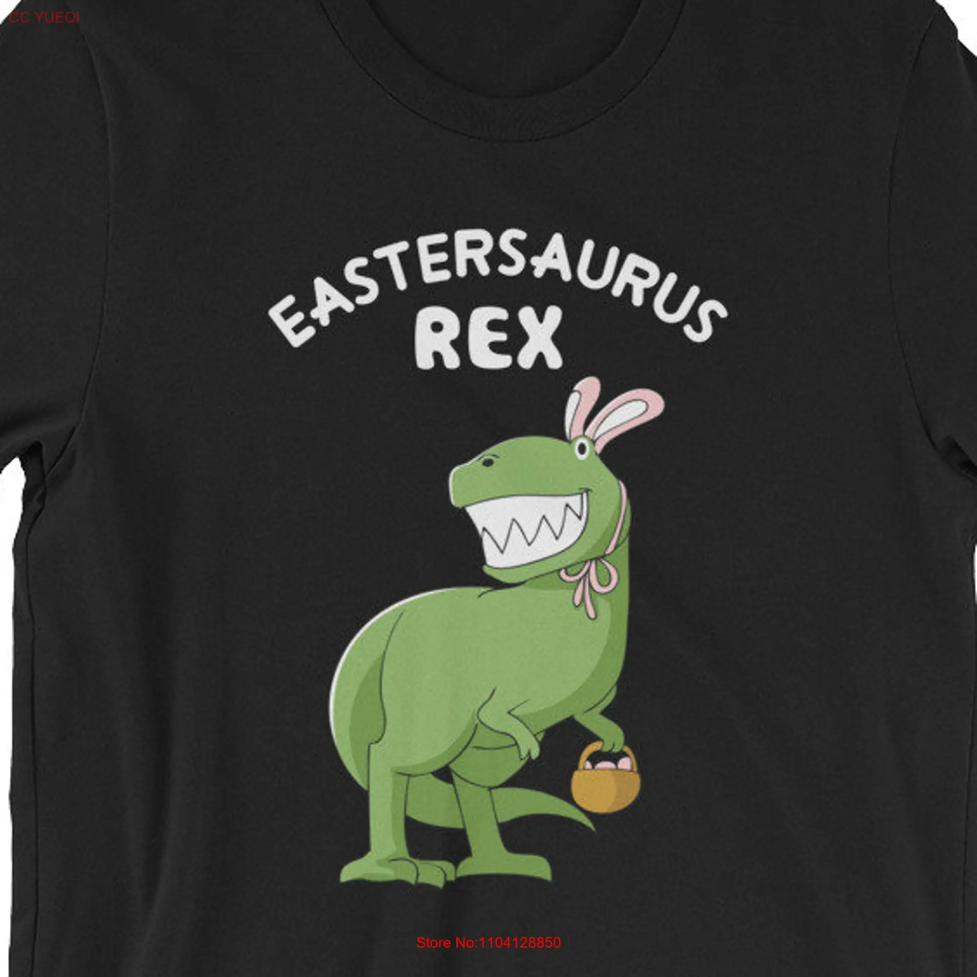 Eastersaurus Rex T Shirt UNISEX Funny Easter Dinosaur for men and women lover  long or short sleeves