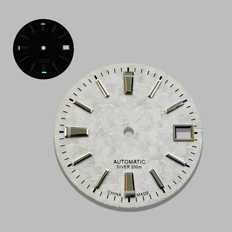 

28.5 mm dial blue-green luminescent for NH35/NH36 movements, modified watch accessories