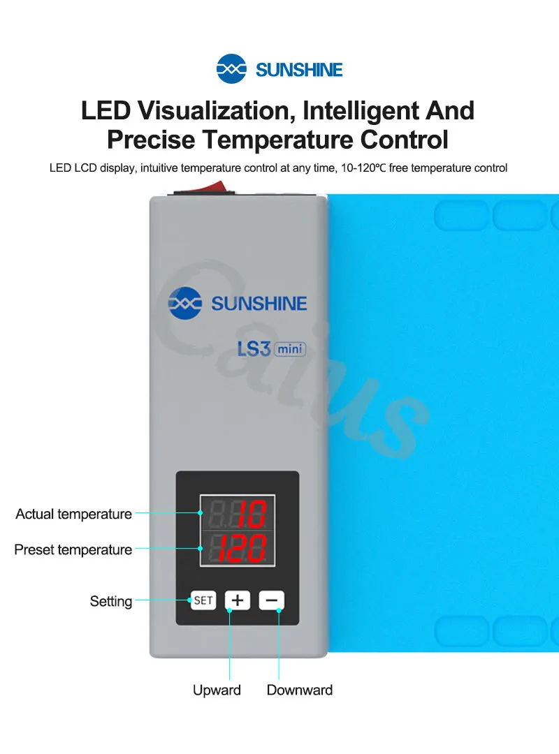 SUNSHINE LS3 mini removedor de pantalla LCD de gran espacio Adecuado para pantallas de teléfonos móviles y tabletas de menos de 10,5 pulgadas, etc.