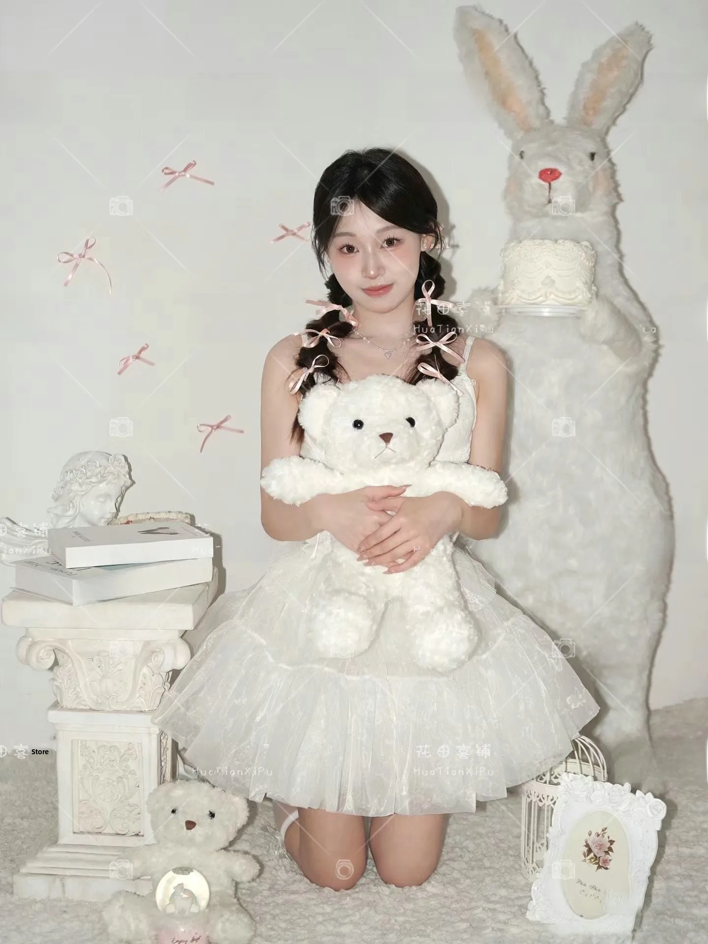 

Милое платье для фотосессии на день рождения в стиле кролика, модный сценический костюм для девочек, новинка лета 2024, гардероб для студийной фотосъемки