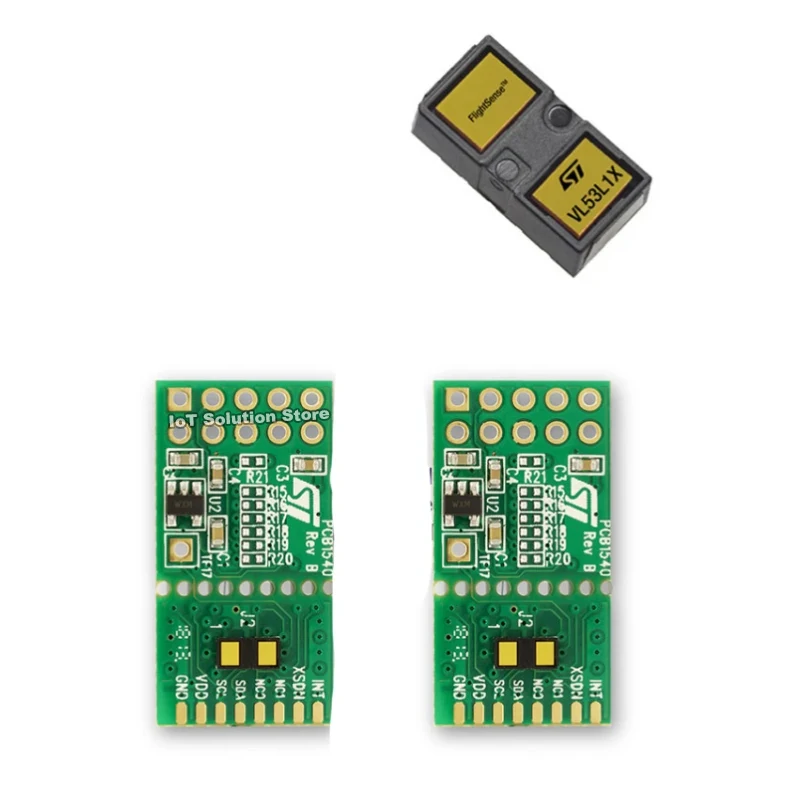 VL53L1X-SATEL TWO Breakout boards with VL53L1X long distance ranging sensor for easy integration into customer device