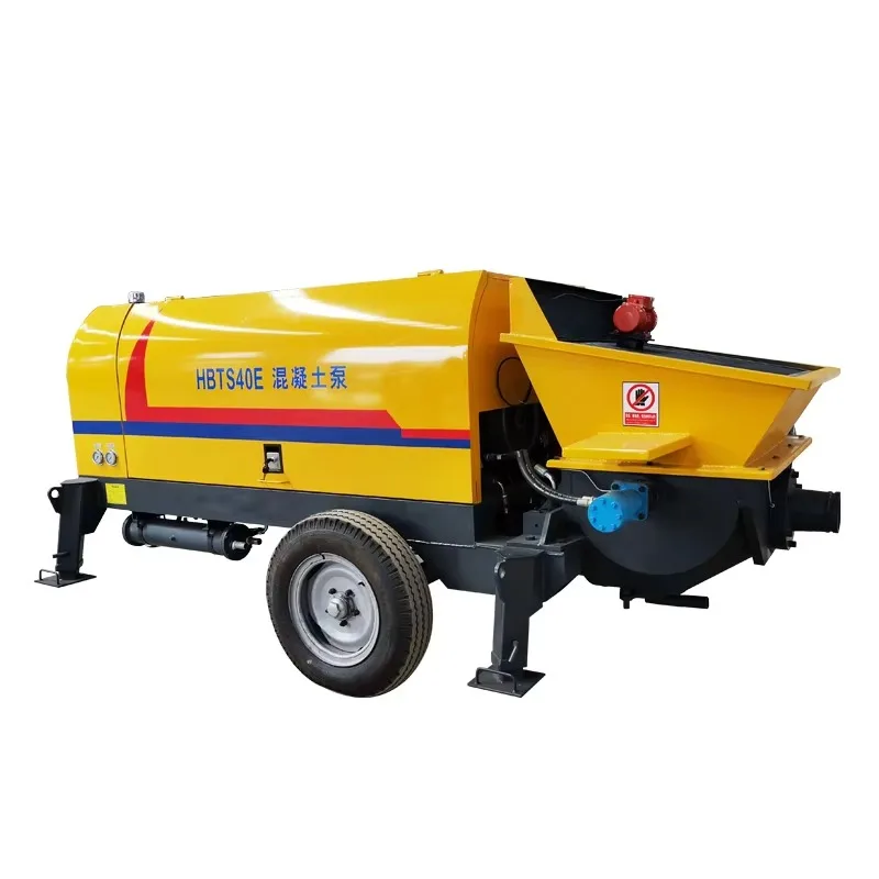 Customized Diesel Trailer Concrete Pump with Mixer for Building Construction and Small Project