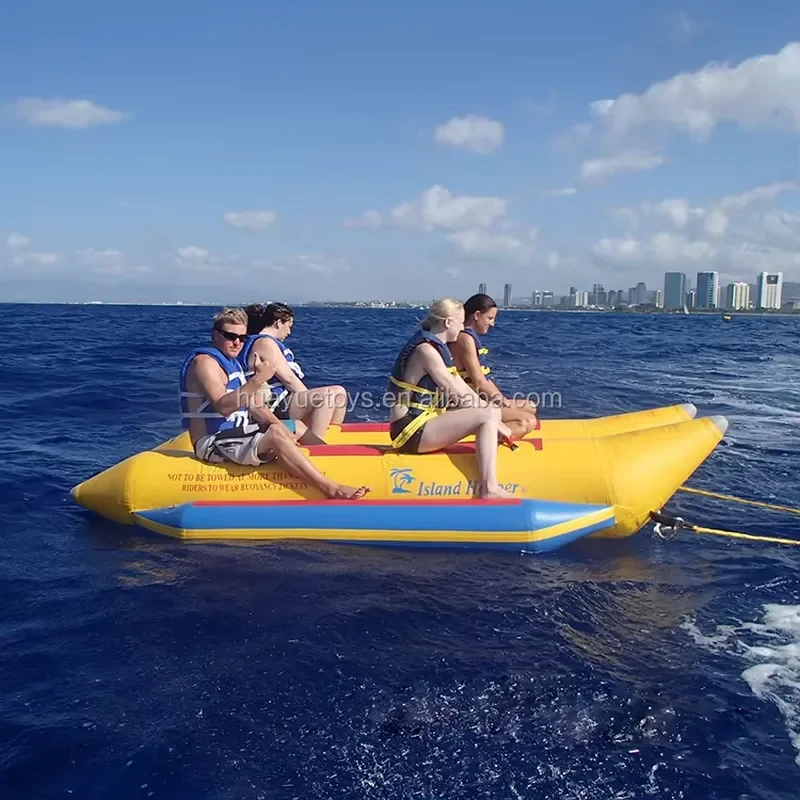 Inflatable Fly Fish Boat Banana Boat Water Games High Quality Floating Raft for Lake River Beach Party Fun Summer Outdoor
