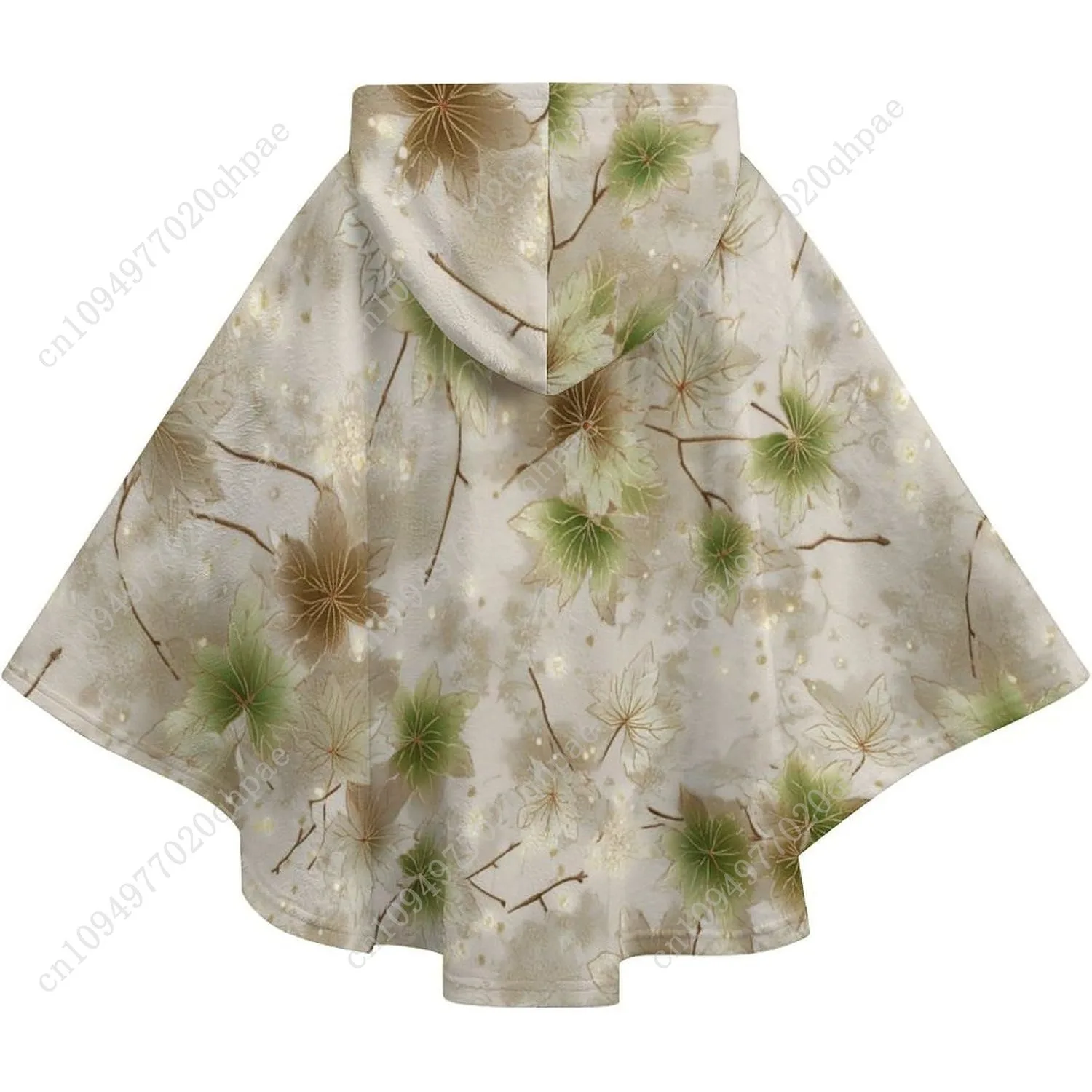 Уютный фланелевой свитер-одеяло, винтажная толстовка большого размера с цветочным принтом и карманами для детей и подростков