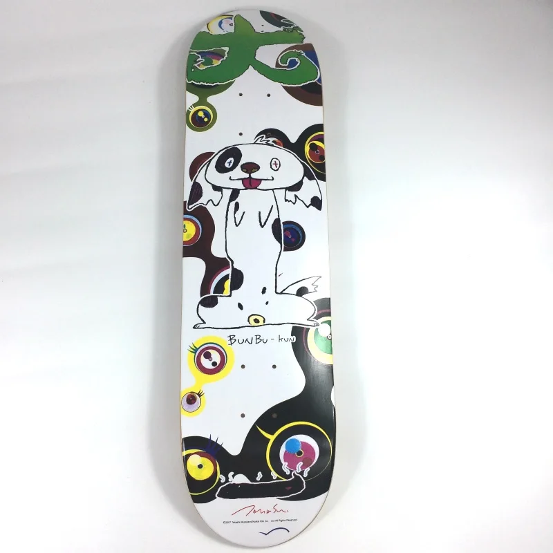 TM/KK Skateboard Deck Modern Canadá Maple. Colgante de decoración, Color blanco, colecciona arte. Marca de moda. Estilo Internacional de Japón