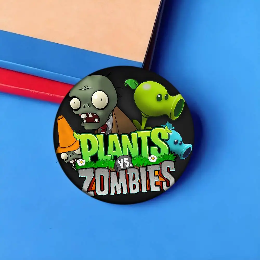 بارد P-النباتات مقابل Z-الزومبي الكرتون دبابيس أنيمي شارة مستديرة اليدوية بروش التلبيب دبابيس مجوهرات لحقيبة الظهر الملابس الهدايا #5