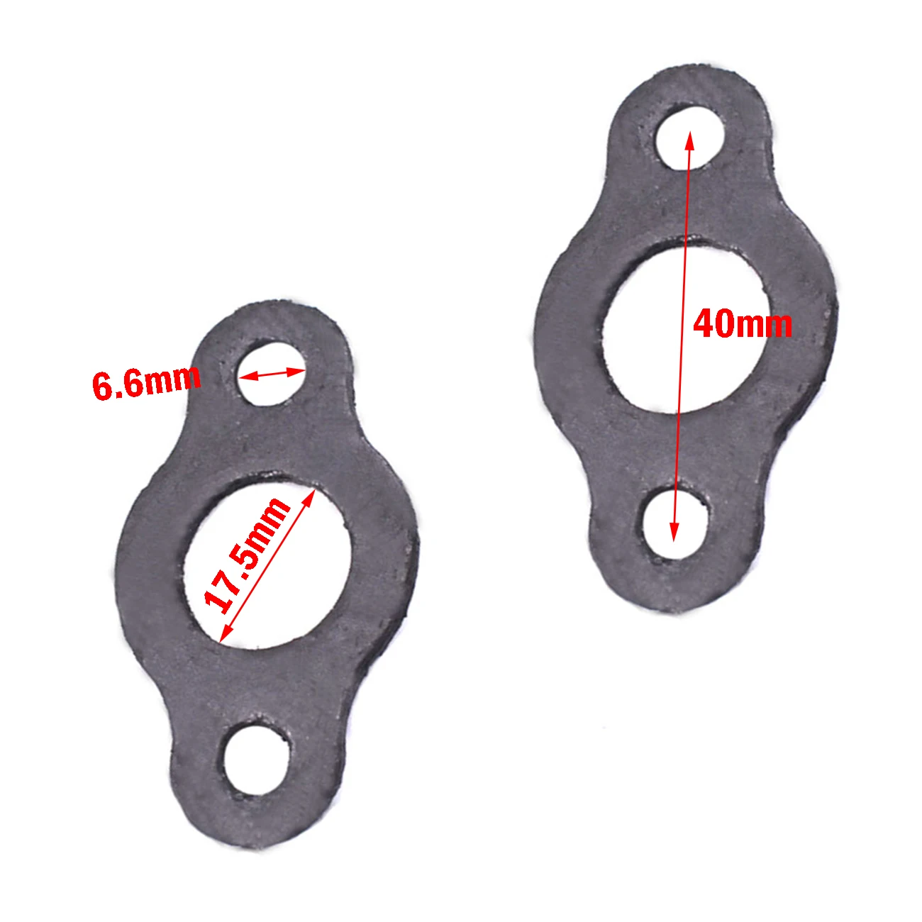 Junta de flange do tubo de escape do silenciador Pouvoir 4x, adequada para bicicleta motorizada de 48cc a 80cc