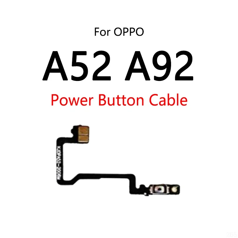 High-quality 5PCS/Lot For OPPO A52 A92 4G Power Button Switch Volume Mute Button On / Off Flex Cable