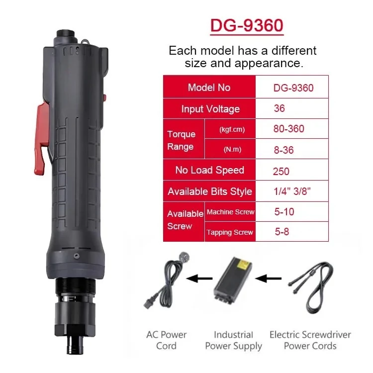 8-36Nm Adjustable Torque Precision Brushless Electric Screwdriver Fully Automatic Handheld Power Tools for Industrial Assembly
