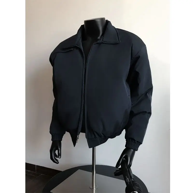 الأعمال عارضة سترة البدلة الخارجية معطف جديد الرجال في منتصف العمر وكبار السن الوقوف طوق زائد حجم الربيع والخريف