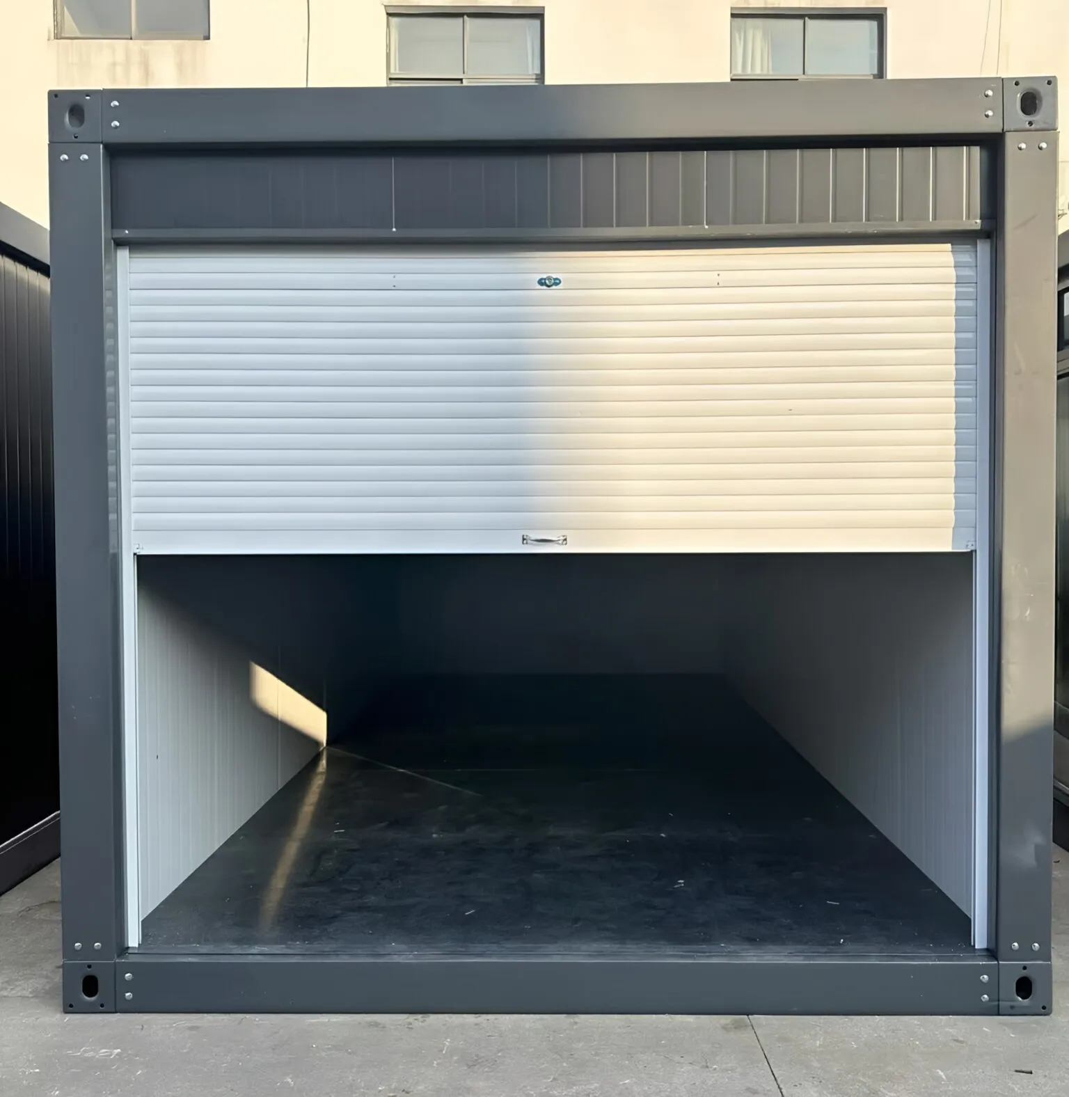 FOODLINE Container Garage Low Maintenance Mobile Container Garage For Pickup Vehicle Storage Backyard Garage