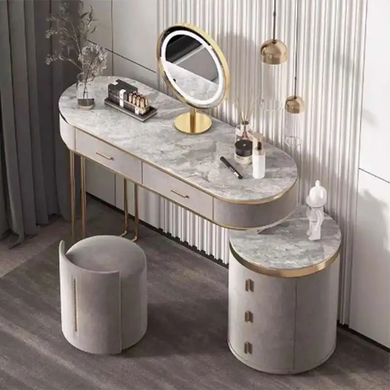

Girl Garden Vanity Table Bedroom Mirror Modern Bathroom Dressing Table Jewelry Organizer Mesa De Maquillaje Trendy Furniture