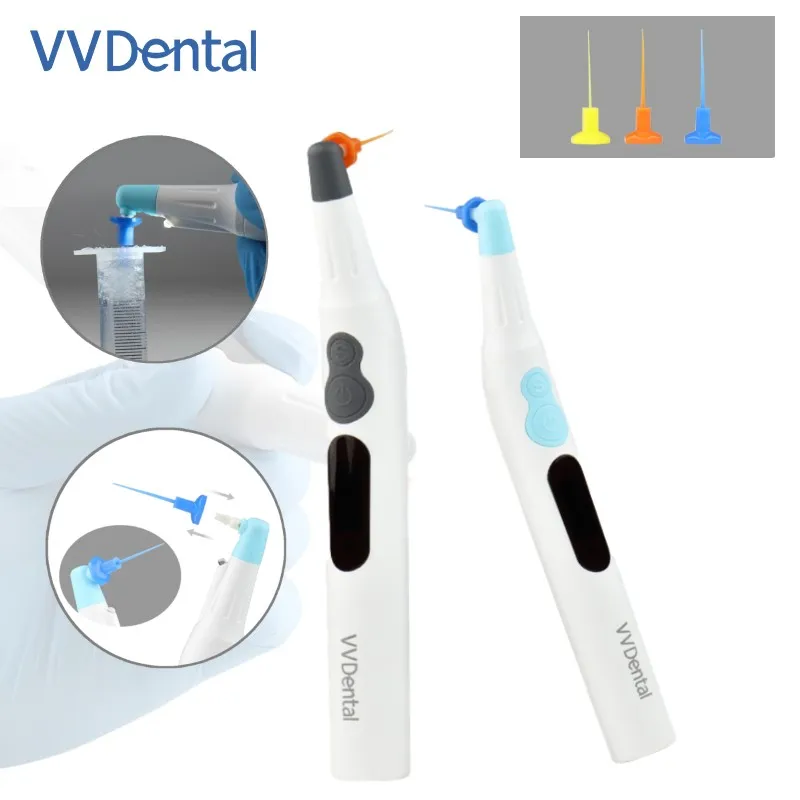 

VV Dental Wireless Ultrasonic Activator With 60Pcs Disposable Root Canal Endo Tips Sonic Irrigator Dentistry Tool