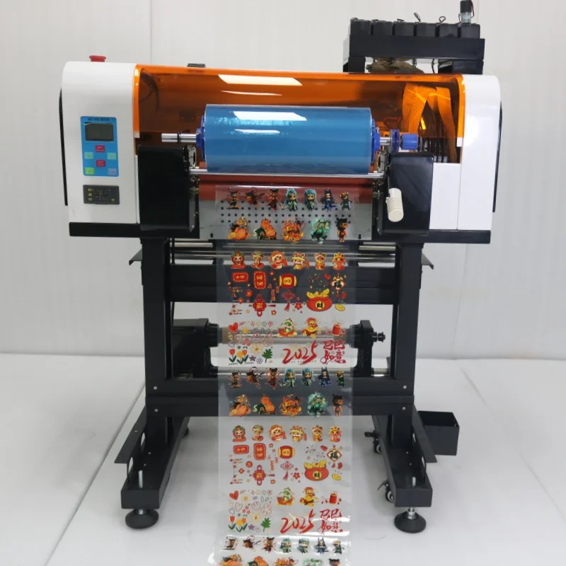 A3+ Automatic UV DTF Printer with XP600 Printhead Roll to Roll UV Ink Sticker Printer New 1 Year Warranty