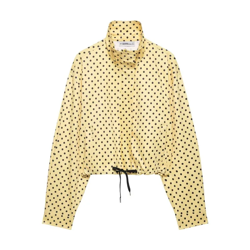 

AliExpress Bestseller Fashion Polka Dot Peffle-tulle Coat + Mini Shorts Set Cross-border European and American Women's Clothing