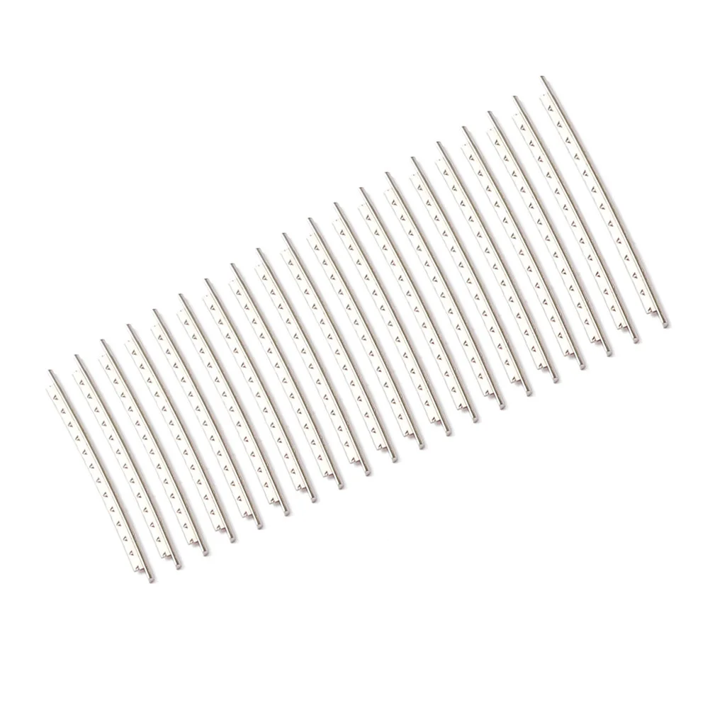 

20pcs Silver Folk Silk Guitar Fret Wire Cupronickel Electric Bass String Corrosion Resistant High Strength Manganese Zinc Added