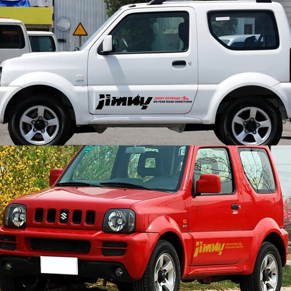 2PCS Car Side Stickers Vinyl Film Auto 4WD Offroad Decals Automobile Decoration Auto Tuning Styling Accessories For Suzuki Jimny