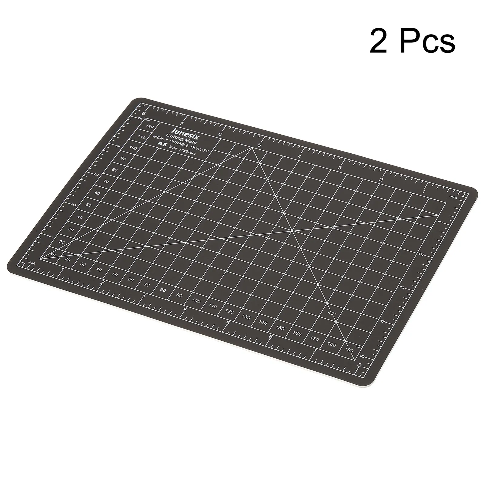 Imagem -04 - Double Sided Cutting Mats para Hobbyist Rotary Fabric Mat Self Recover Sewing Faça Você Mesmo Craft Design Criativo a5 Preto e Branco Pcs