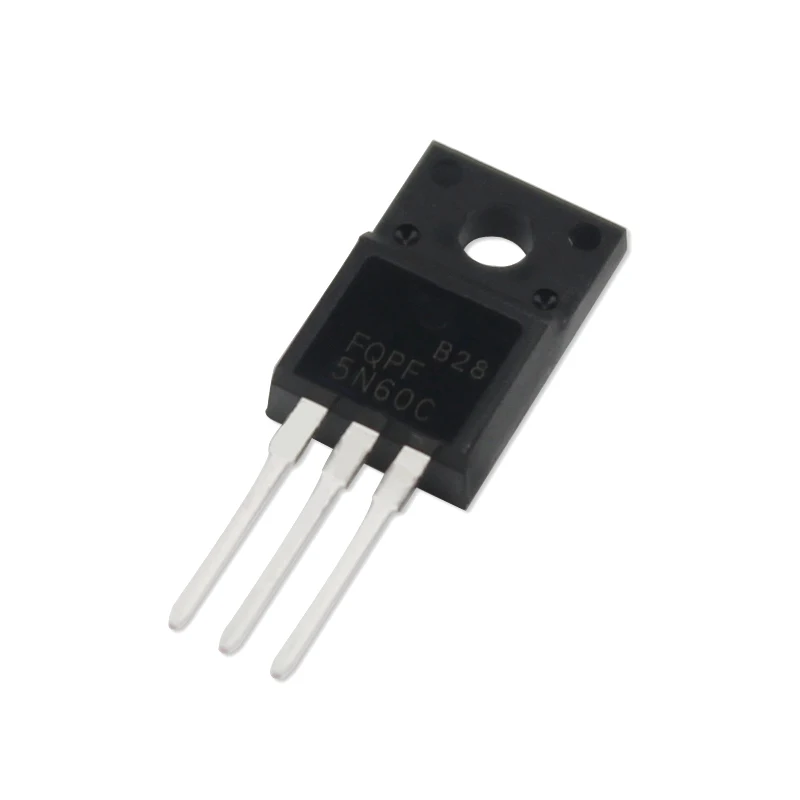 5pcs FQPF5N60C Transistor Set TO220F 5N60C 5N60 600V 4.5A MOSFET N-Channel Transistors TO-220F Electronic Component