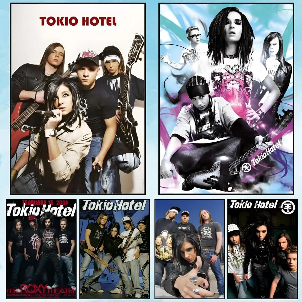 ملصق قماشي معدني لفرقة الروك توكيو للفندق: تجعد مجاني مقاوم للماء ومتين لجميع الفضاء لتزيين الحائط #1