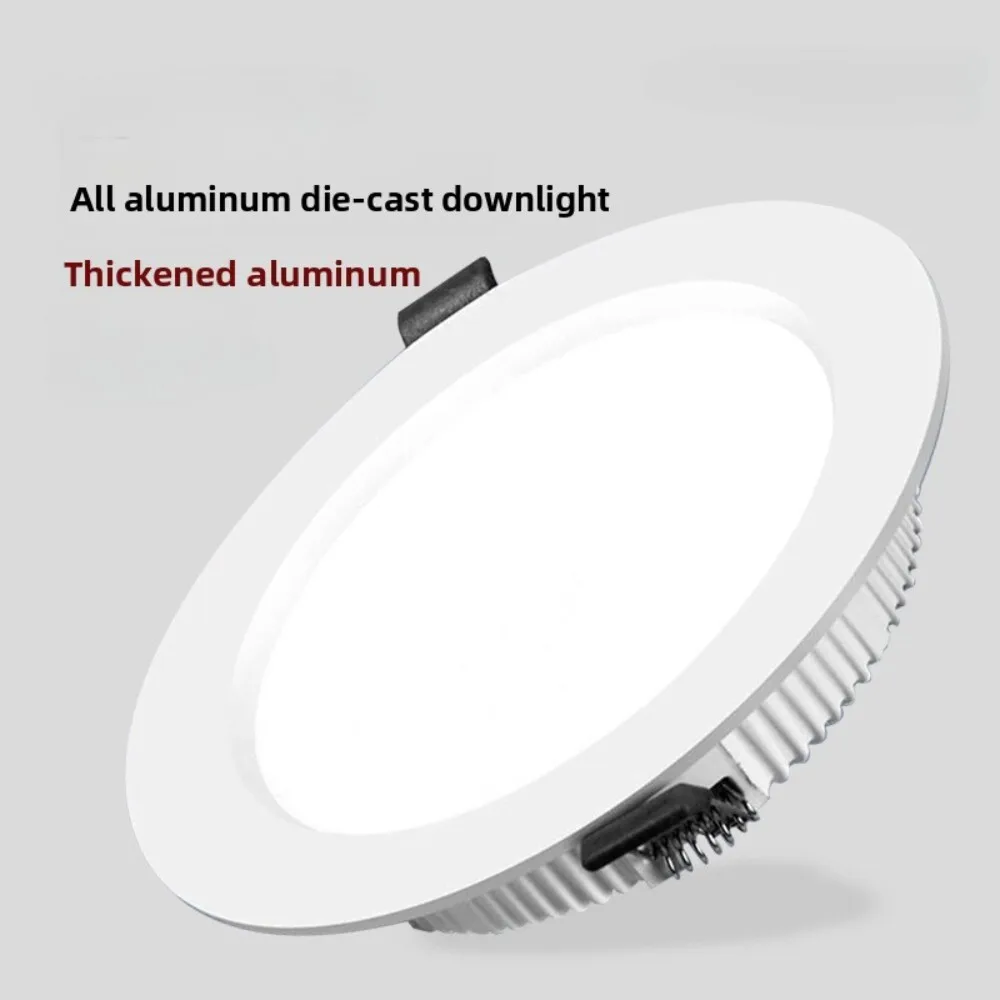 

Recessed LED Downlight Anti Glare Home and Commercial Ceiling Light with Barrel Hole Design Aluminum Housing for Indoor Use