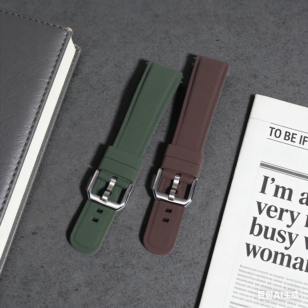 20 مللي متر 21 مللي متر 22 مللي متر العالمي FKM ساعة مطاطية الأشرطة الإفراج السريع العصابات للرجال صالح لأوميغا لونجين أبل أشرطة ساعات يد