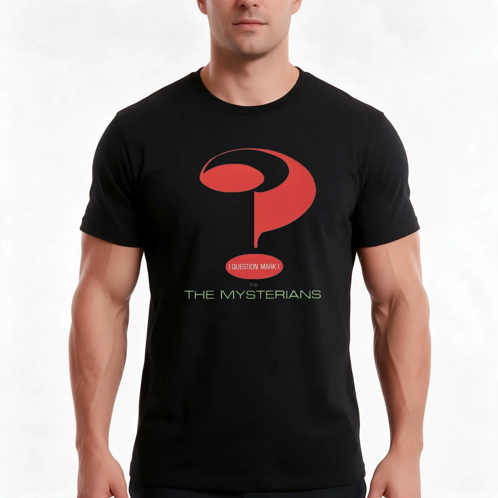 Question Mark & the Mysterians T-Shirt Summer Casual Cotton Tee Oversized Streetwear Tops Vintage Graphic Print 100% Cotton