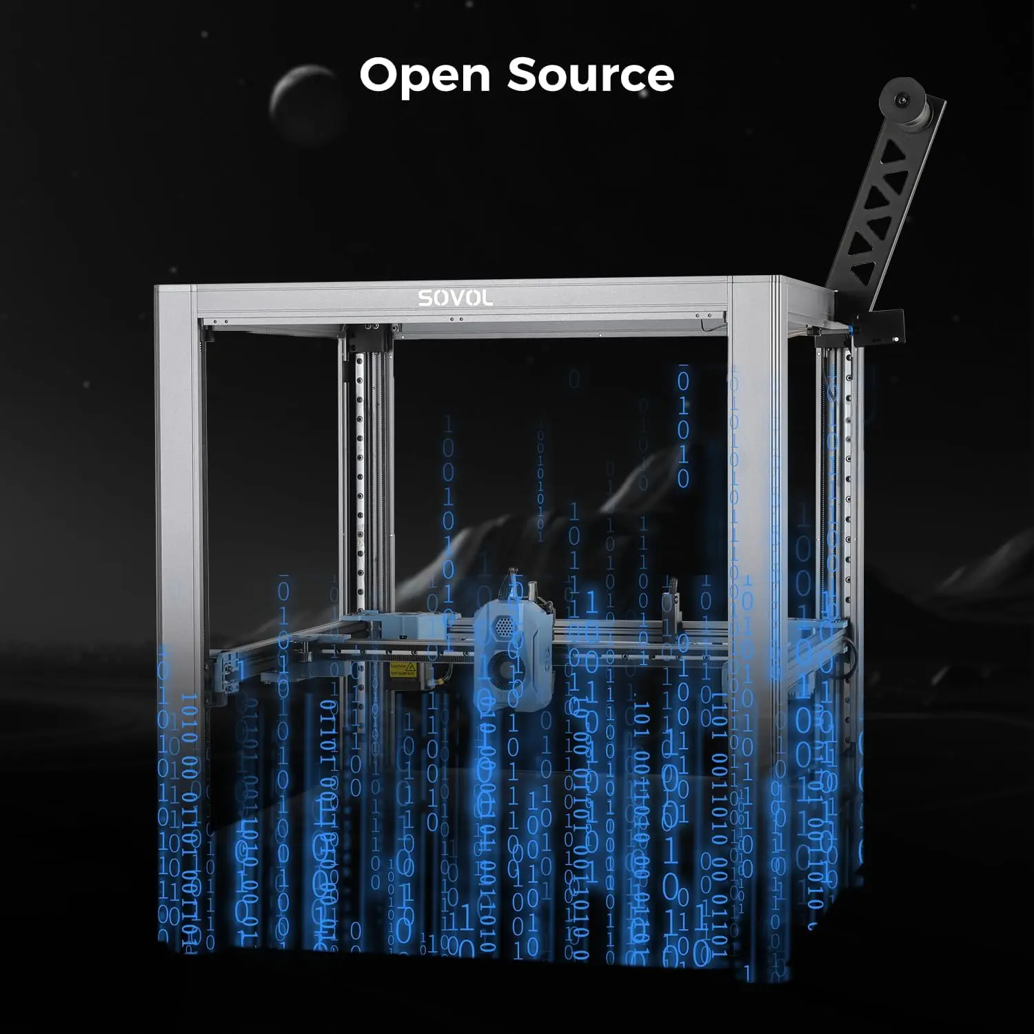 طابعة Sovol SV08 Core-XY ثلاثية الأبعاد مفتوحة المصدر، طابعات ثلاثية الأبعاد عالية السرعة 700 مم/الثانية بحد أقصى مع 300 ℃ هوتيند وكاميرا خالية من التسداد #3