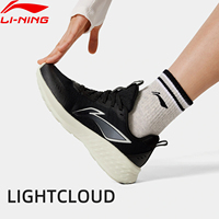 Li-Ning Women LIGHTCLOUD Running Jogger Shoes Comfortable Non-Slip Breathable LiNing Casual Fashionable Retro Sneakers ARSV038