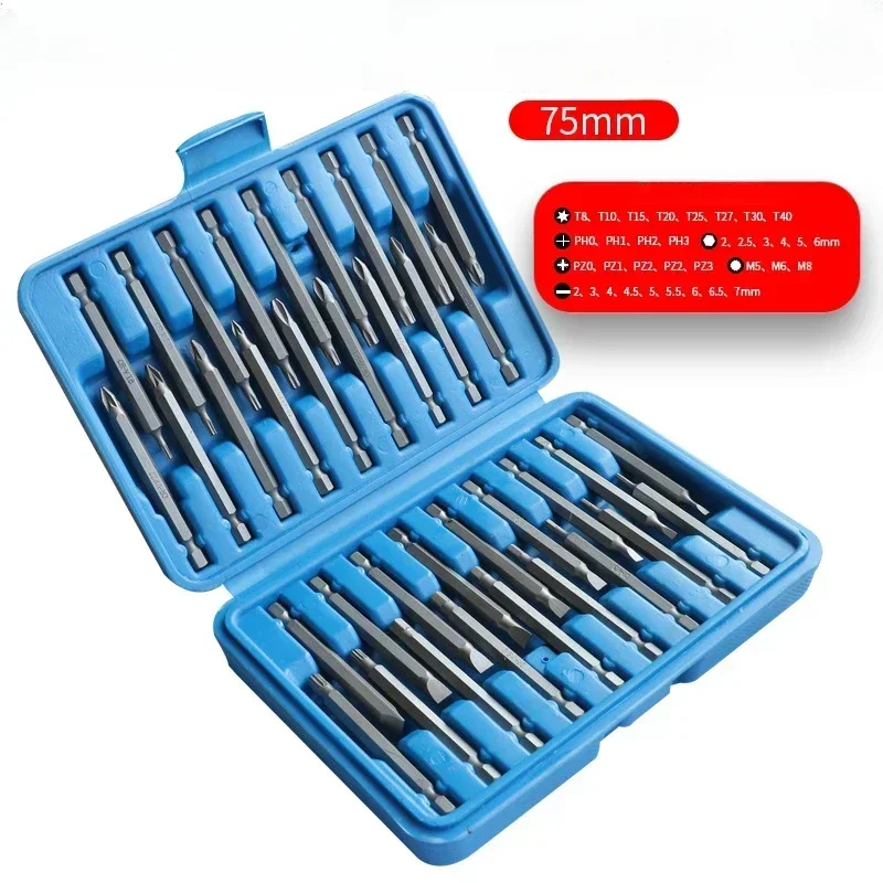 

Extended Head Electric Drill Assembly Set Tool 50PC Extended Head Extension Rod Assembly Set Cross Slotted Extended Screwdriver