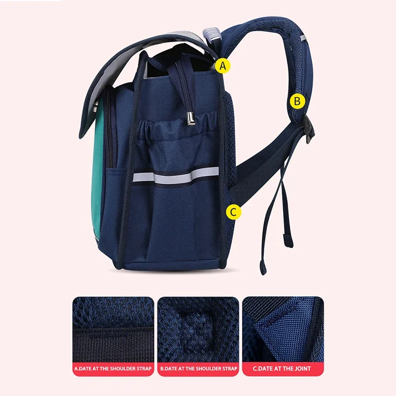 Sacs à Dos d'École Imperméables de Grande Capacité, Cartable Kawaii pour Enfants de la Maternelle et du Primaire, pour Bol et Garçons