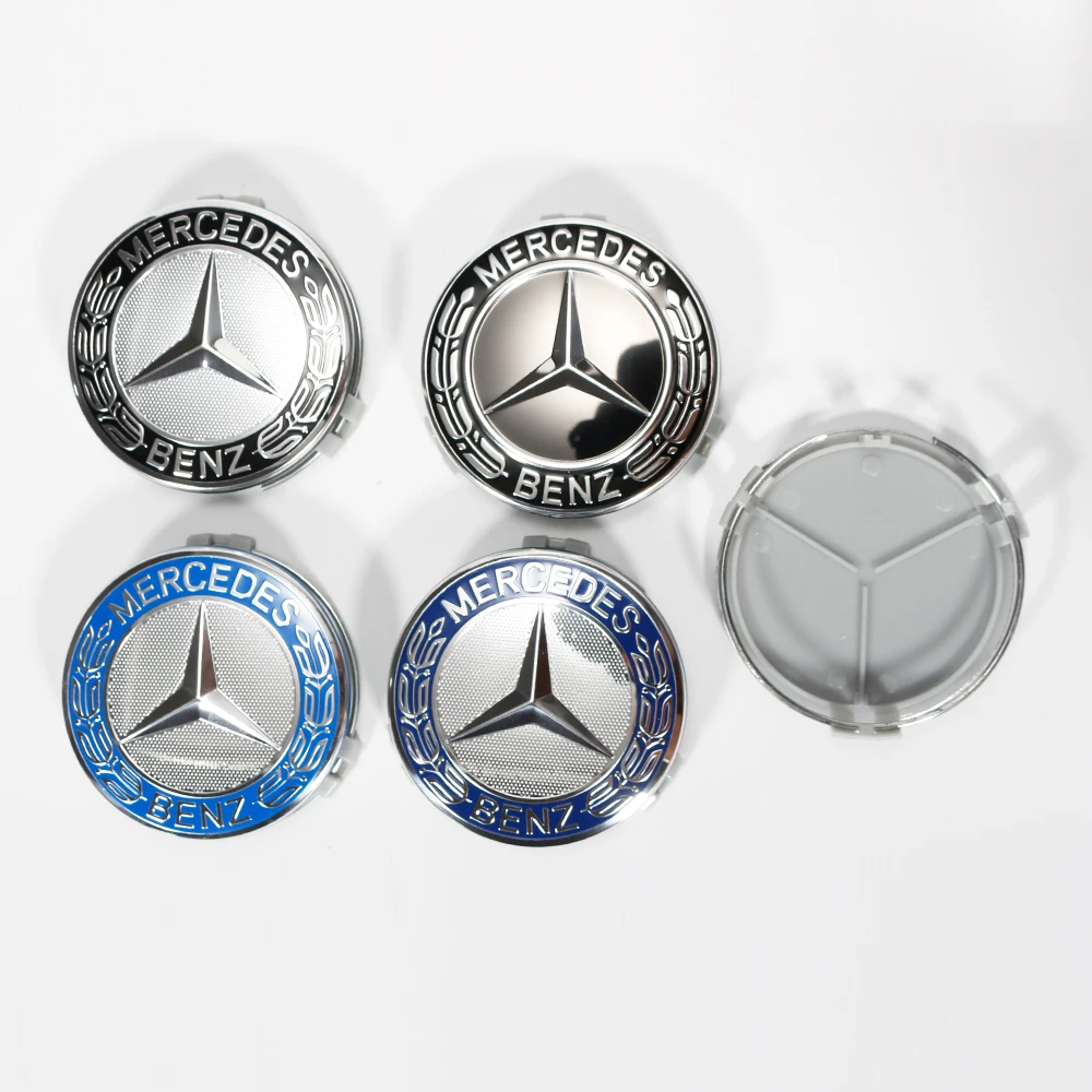 4pcs 75MM Car Wheel Center Cover Auto Hub Cap For MERCEDES BENZ AMG W108 W124 W126 W140 W168 W203 W205 W210 C180 C200 C260 C300