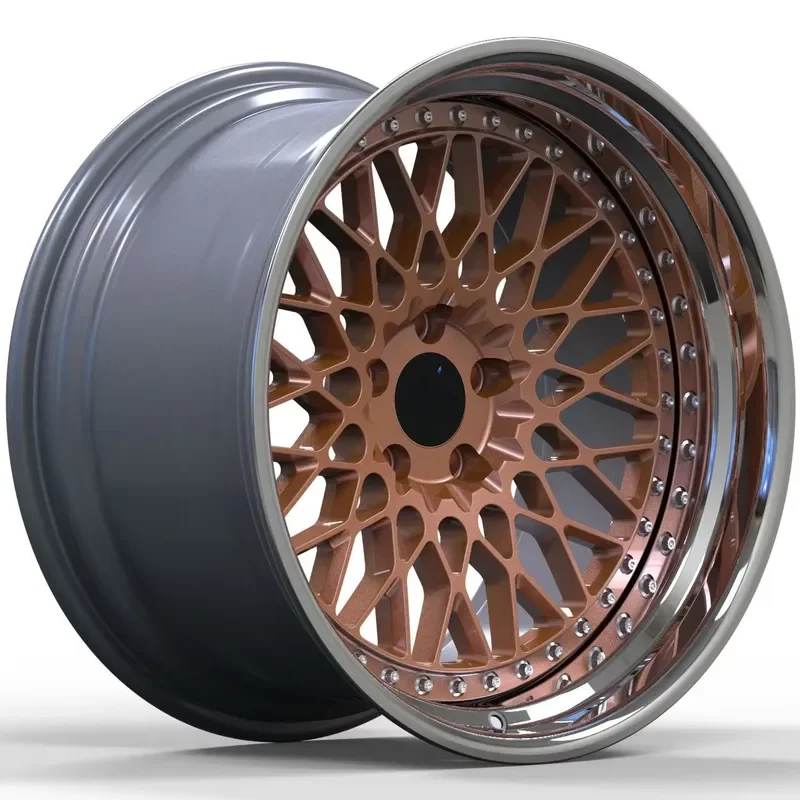 Car Wheels 2 Piece 17 18 19 20 21 22 23 24 Inch Deep Dish Rose Gold Forged Rims Aluminium Alloy Car Wheels Rims for X3 X4