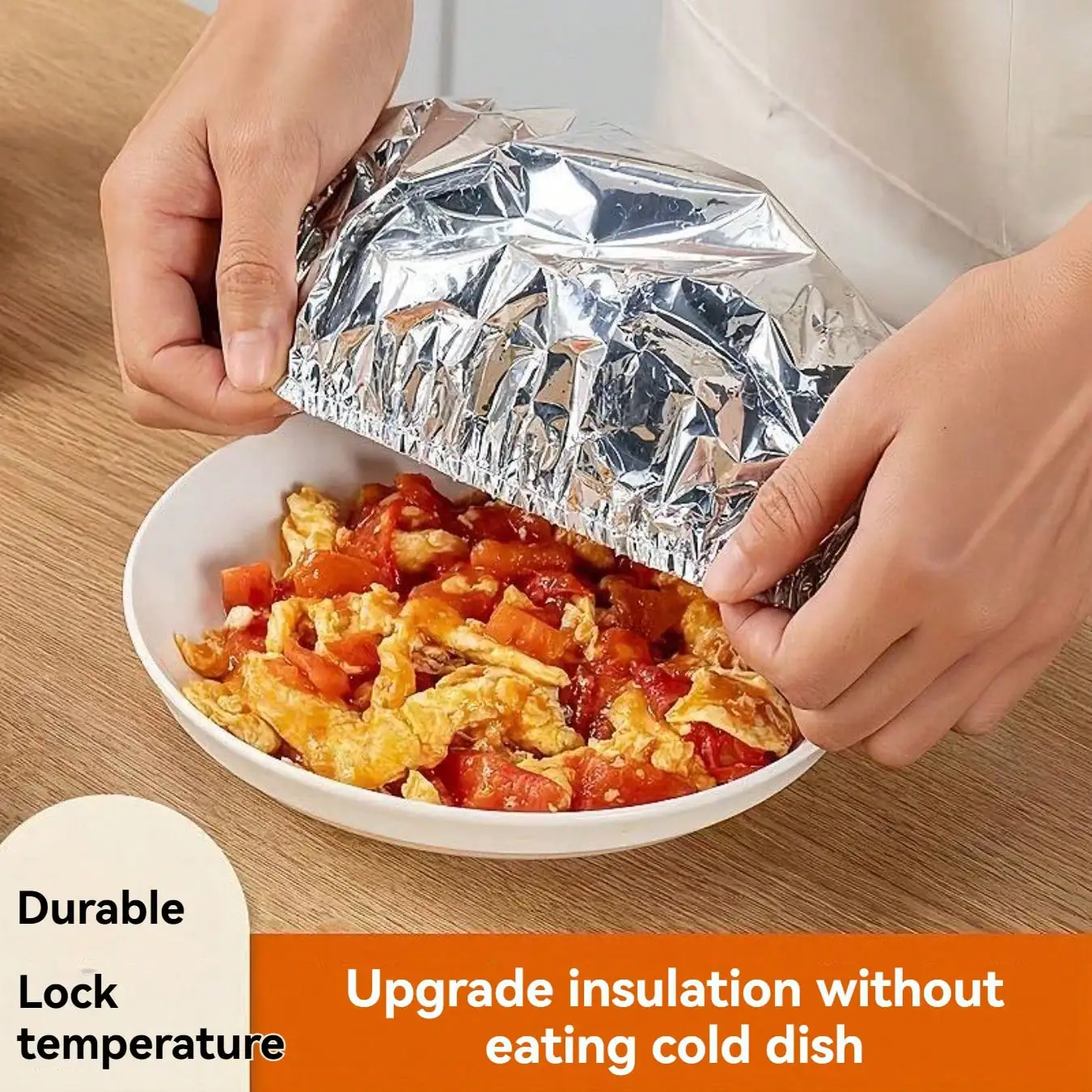 10pc food insulation cover, food grade aluminum foil insulation film, dining table insulation cover