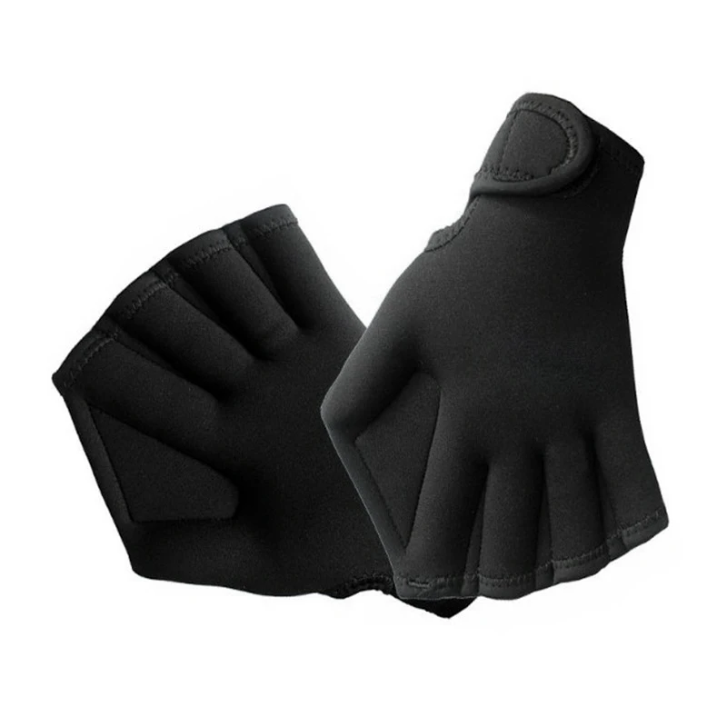 NEUE Frosch Schwimmen Handschuhe Schwimmen Fitness Training Webbed Flippers Paddle mit Verstellbaren Riemen für Männer Frauen Erwachsene – Detail 7