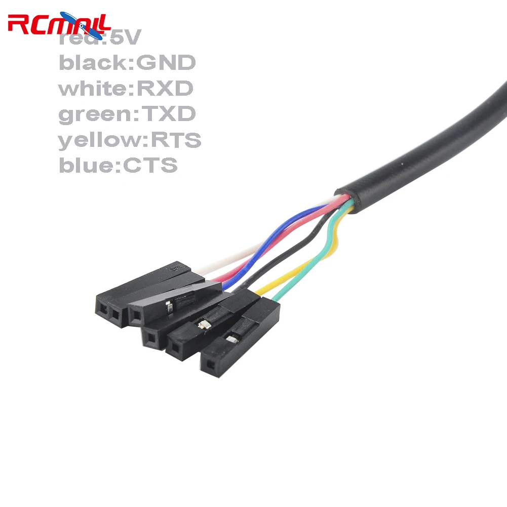 Adattatore cavo seriale da USB a TTL da 5 V Cavo USB FT232 per servo tester modulo impronte digitali Arduino ESP8266