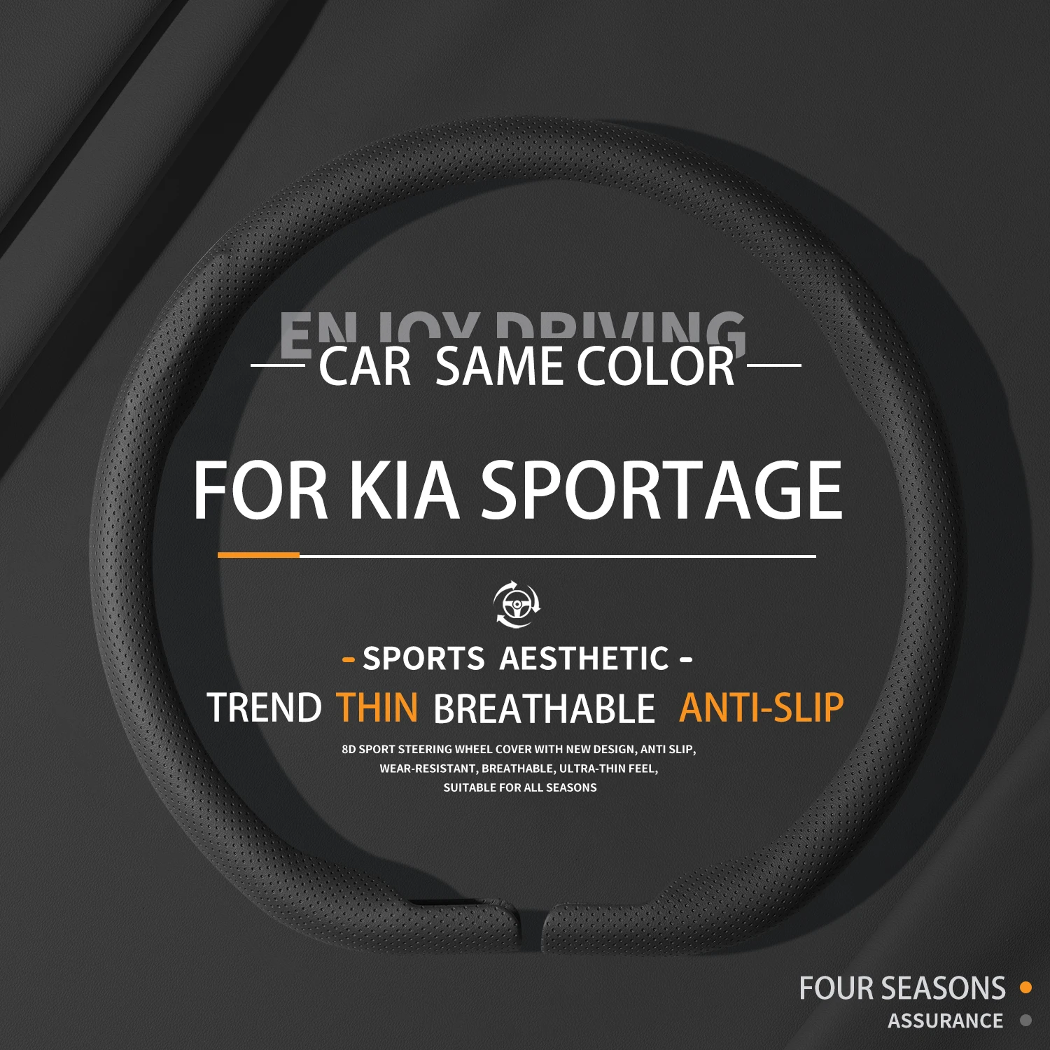 

Suitable For KIA SPORTAGE Pure GT-Line EX X-Line X-Pro PHEV 8D High Quality Car Steering Wheel Covers Ultra-thin 38cm Wrapper
