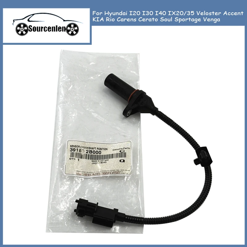 

Genuine Crankshaft Position Sensor for Hyundai I20 I30 I40 IX20/35 Veloster Accent KIA Rio Carens CeratoSoul Sportage 391802B000