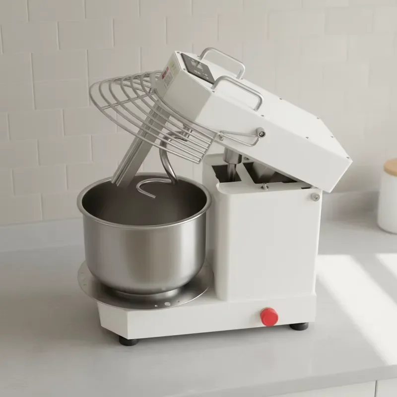 New Adjustable Speed Double Acting Dough Mixer 550W Spiral Technology for Flour Mills Bread and Pizza Dough Applications