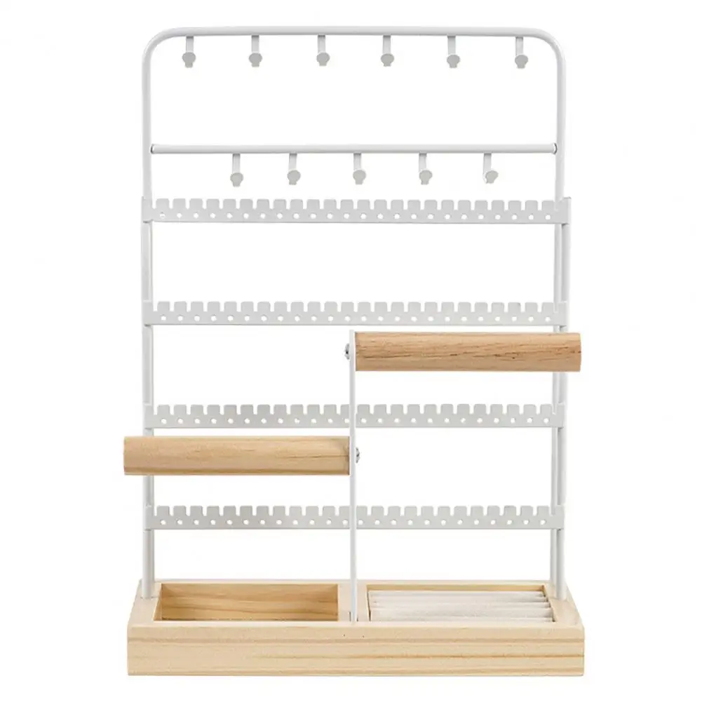 Jewelry Display Rack Elegant Multi-tier Jewelry Display Stand with Capacity for Earrings Rings Necklaces Stable for Bracelets