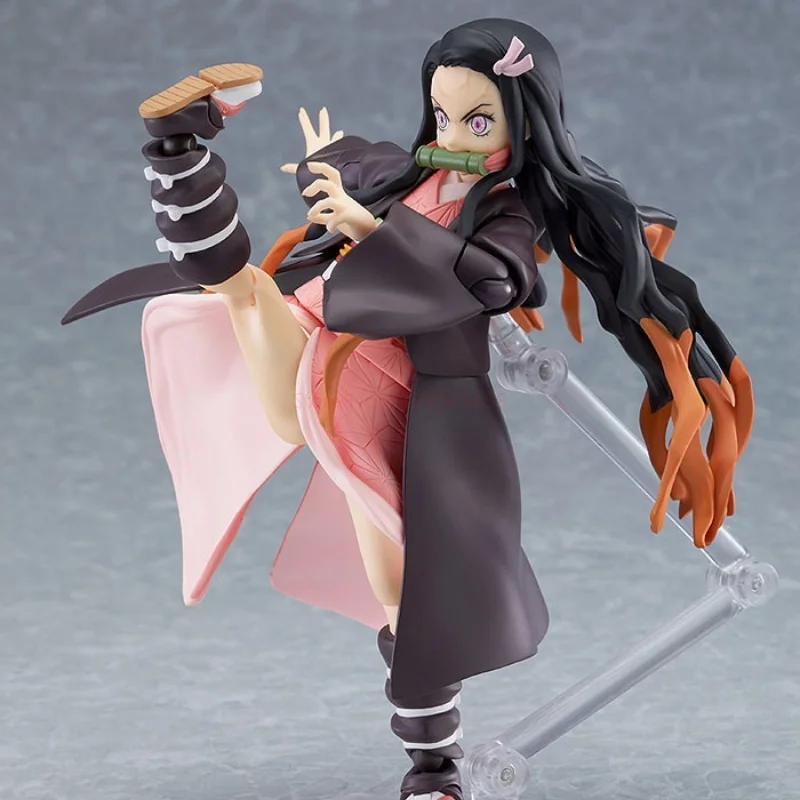 Anime Demon Slayer Kimetsu No Yaiba Tanjiro Kamado Nezuko Action Figure Statue Collectible Model Toys Doll Gifts