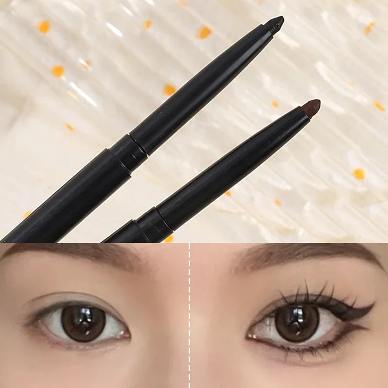 Matte Eyeliner Pen Lasting Waterdicht Niet Bloeiende Sneldrogend Glad Liggen Zijderups Eyeliner Gel Pen Zwart Bruin Eye Cosmetica