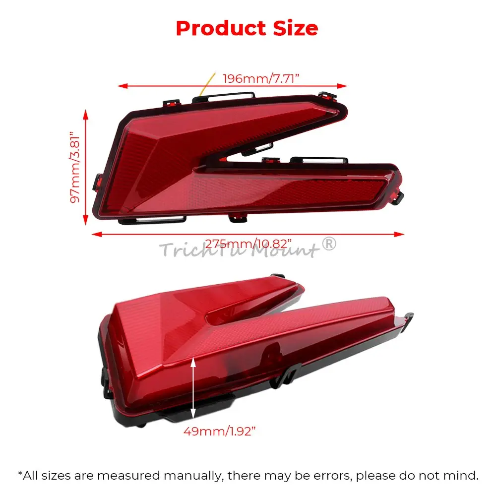 LED Tail light For Can Am Maverick X3 R Max RR Turbo 2017-25 ATV UTV Rear Tail Brake Lights Lamp Accessories 710004743 710004744
