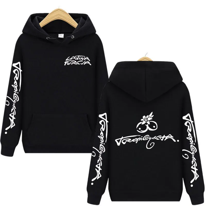 

Karol G Tropicoqueta 2025 New Album Logo Print Hoodies Fashion Hip Hop Hooded Sweatshirts Men Women Casual Oversized Pullovers