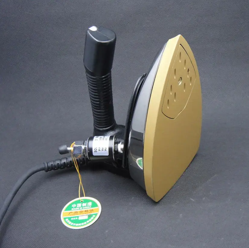 QS-130 تعديل درجة الحرارة الملابس معدات الكي الصناعية زجاجة مكواة البخار الكي بالبخار