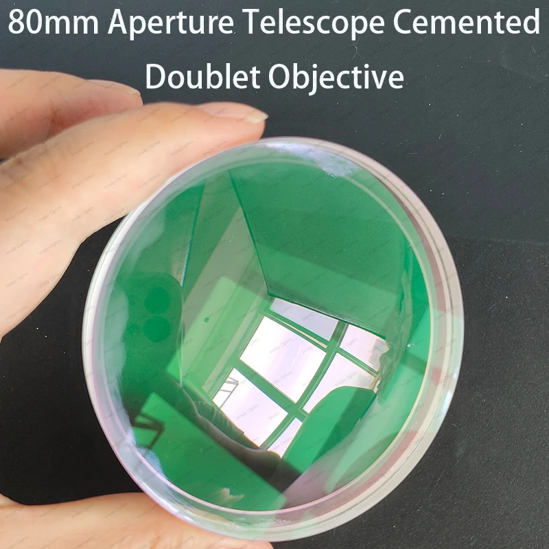 80mm Aperture Series 82mm 82.5mm 83mm Telescope Cemented Doublet Objective Lens F400 F440 F500 F720 F900 Achromatic Optical Lens