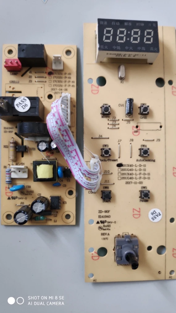 Microwave oven CR-WB01 computer board 20UX40-L-D-11 control board 17UX51-P-61